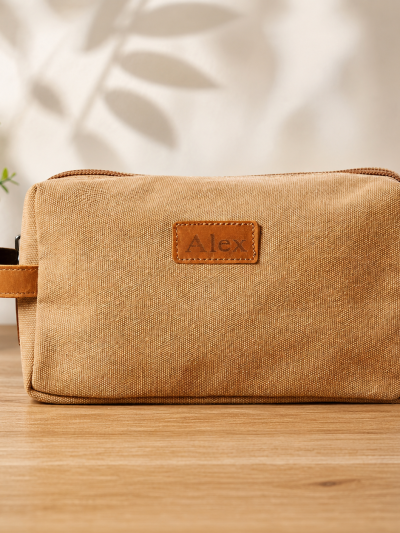 Beauty Case Personalizzato con Nome Inciso – Pochette da Viaggio