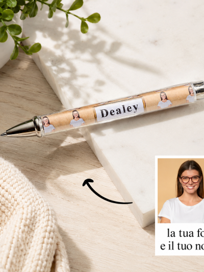 Penna a Sfera Personalizzata con Foto e Testo – Regalo per la Scuola