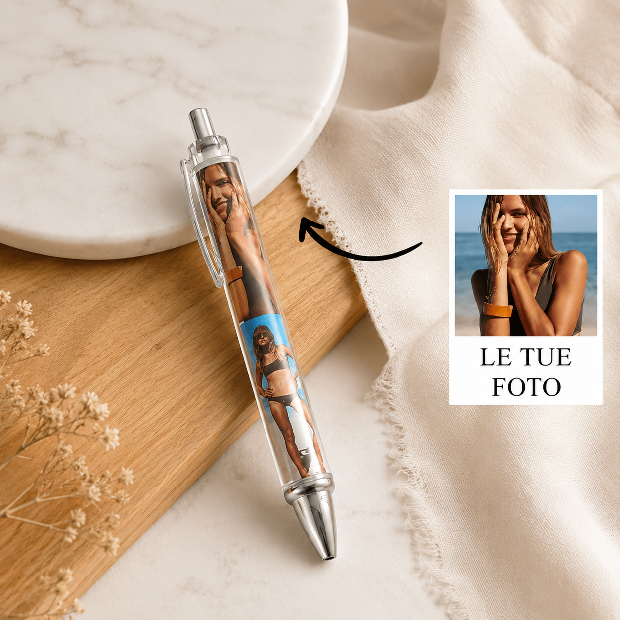 Penna a Sfera Personalizzata con Foto Multiple – Ritorno a Scuola